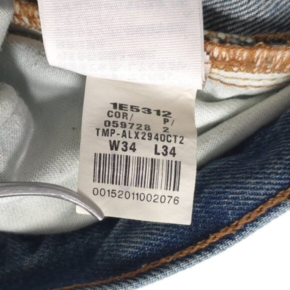 Abercrombie & Fitch Men’s Distressed Straight Jeans Button Fly Cotton Size 34x34 - Picture 12 of 13